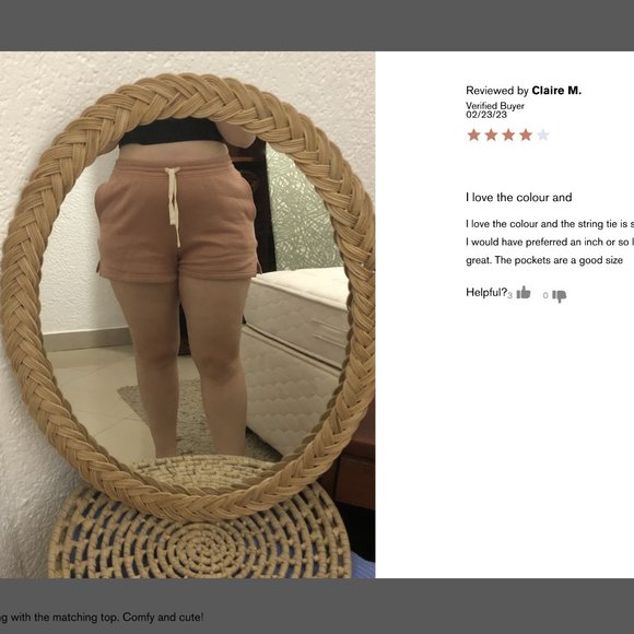 Girlfriend Collective Birch 50/50 Sweat Short NWT - Picture 11 of 13